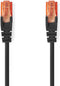 Nedis CAT6 Netwerkkabel - RJ45 Male - RJ45 Male - U/UTP - 2.00 m - Rond - PVC - Zwart - Label