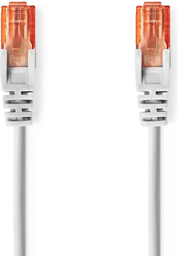 Nedis CAT6 Netwerkkabel - RJ45 Male - RJ45 Male - U/UTP - 20.0 m - Rond - PVC - Grijs - Polybag