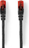 Nedis CAT6 Netwerkkabel - RJ45 Male - RJ45 Male - U/UTP - 20.0 m - Buitenshuis - Rond - PE - Zwart - Envelop