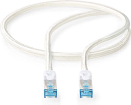 Nedis CAT6a netwerkkabel - S/FTP - RJ45 Male - RJ45 Male - 3.00 m - Snagless - Rond - Gevlochten / PVC - Zilver - Cover Window Box