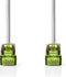 Nedis CAT7 Netwerkkabel - S/FTP - RJ45 Male - RJ45 Male - 0.50 m - Snagless - Rond - LSZH - Grijs - Label