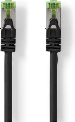 Nedis CAT7 Netwerkkabel - S/FTP - RJ45 Male - RJ45 Male - 10.0 m - Snagless - Rond - LSZH - Zwart - Envelop