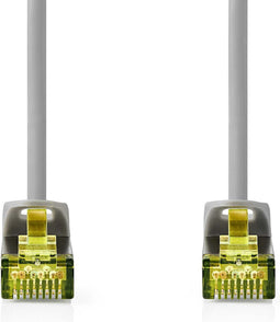 Nedis CAT7 Netwerkkabel - S/FTP - RJ45 Male - RJ45 Male - 3.00 m - Snagless - Rond - LSZH - Grijs - Window Box