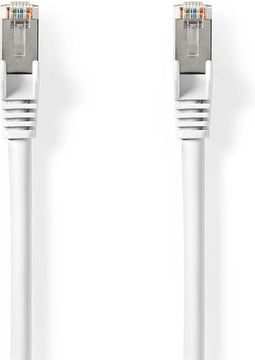 Nedis CAT8.1-Kabel - S/FTP - RJ45 Male - RJ45 Male - 5.00 m - Rond - LSZH - Wit - Envelop