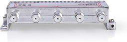 Nedis CATV-Splitter - 5 - 1000 MHz - Tussenschakeldemping: 11.0 dB - Outputs: 8 - 75 Ohm - Zink