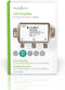Nedis CATV-Versterker - Versterking: 12 dB - 85 - 1218 MHz - Outputs: 2 - Return path - Zilver