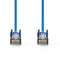 Nedis CCGL85121BU50 Cat5e-kabel Sf/utp Rj45 Male Rj45 Male 5.00 M Rond Pvc Blauw Label