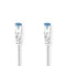 Nedis CCGL85330WT20 Cat6a-kabel S/ftp Rj45 Male Rj45 Male 2.00 M Snagless Rond Lszh Wit Label