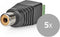 Nedis CCTV-Security Connector - 2-Voudig Aansluitblok - DIN Female - Female - Groen / Zwart