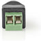 Nedis CCTV-Security Connector - 2-Voudig Aansluitblok - DIN Female - Female - Groen / Zwart