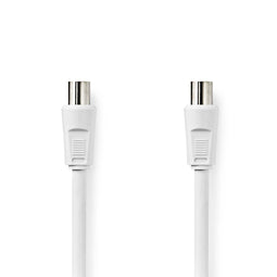 Nedis Coaxkabel 90 dB | IEC (Coax) Male - IEC (Coax) Male | 5,0 m | Wit