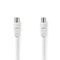 Nedis Coaxkabel 90 dB | IEC (Coax) Male - IEC (Coax) Male | 5,0 m | Wit