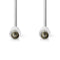 Nedis Coaxkabel 90 dB | IEC (Coax) Male - IEC (Coax) Male | 5,0 m | Wit