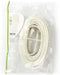 Nedis Coaxkabel - IEC (Coax) Male - IEC (Coax) Female - Vernikkeld - 120 dB - 75 Ohm - Viervoudig Afgeschermd - 20.0 m - Rond - PVC - Wit - Polybag