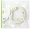 Nedis Coaxkabel - IEC (Coax) Male - IEC (Coax) Female - Vernikkeld - 120 dB - 75 Ohm - Viervoudig Afgeschermd - 3.00 m - Rond - PVC - Wit - Envelop
