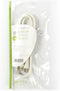 Nedis Coaxkabel - IEC (Coax) Male - IEC (Coax) Female - Vernikkeld - 120 dB - 75 Ohm - Viervoudig Afgeschermd - 1.00 m - Rond - PVC - Wit - Envelop