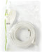 Nedis Coaxkabel - IEC (Coax) Male - IEC (Coax) Female - Vernikkeld - 90 dB - 75 Ohm - Dubbel Afgeschermd - 20.0 m - Rond - PVC - Wit - Envelop