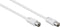 Nedis Coaxkabel - IEC (Coax) Male - IEC (Coax) Female - Vernikkeld - 90 dB - 75 Ohm - Dubbel Afgeschermd - 25.0 m - Rond - PVC - Wit - Envelop