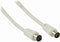 Nedis Coaxkabel - IEC (Coax) Male - IEC (Coax) Female - Vernikkeld - 90 dB - 75 Ohm - Dubbel Afgeschermd - 25.0 m - Rond - PVC - Wit - Envelop