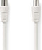 Nedis Coaxkabel - IEC (Coax) Male - IEC (Coax) Female - Vernikkeld - 90 dB - 75 Ohm - Dubbel Afgeschermd - 3.00 m - Rond - PVC - Wit - Envelop