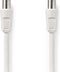 Nedis Coaxkabel - IEC (Coax) Male - IEC (Coax) Female - Vernikkeld - 90 dB - 75 Ohm - Dubbel Afgeschermd - 1.50 m - Rond - PVC - Wit - Envelop