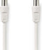 Nedis Coaxkabel - IEC (Coax) Male - IEC (Coax) Female - Vernikkeld - 90 dB - 75 Ohm - Dubbel Afgeschermd - 25.0 m - Rond - PVC - Wit - Envelop