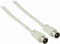Nedis Coaxkabel - IEC (Coax) Male - IEC (Coax) Male - Vernikkeld - 90 dB - 75 Ohm - Dubbel Afgeschermd - 1.50 m - Rond - PVC - Wit - Envelop