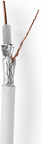 Nedis Coaxkabel op Haspel - 4G / LTE Secure - 75 Ohm - Drievoudig Afgeschermd - ECA - 25.0 m - Coax - PVC - Wit - Gift Box