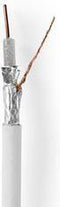 Nedis Coaxkabel op Haspel - 4G / LTE Secure - 75 Ohm - Drievoudig Afgeschermd - ECA - 10.0 m - Coax - PVC - Wit - Rol