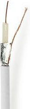 Nedis Coaxkabel op Haspel - Coax 12 - 75 Ohm - Dubbel Afgeschermd - ECA - 25.0 m - Coax - PVC - Wit - Gift Box