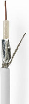 Nedis Coaxkabel op Haspel - RG59 - 75 Ohm - Dubbel Afgeschermd - ECA - 25.0 m - Coax - PVC - Wit - Gift Box