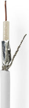 Nedis Coaxkabel op Haspel - RG6T - 75 Ohm - Dubbel Afgeschermd - ECA - 100.0 m - Coax - PVC - Wit - Rol