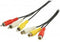 Nedis Composiet Videokabel - 3x RCA Male - 3x RCA Female - Vernikkeld - 480p - 5.00 m - Rond - PVC - Zwart - Envelop