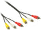 Nedis Composiet Videokabel - 3x RCA Male - 3x RCA Male - Vernikkeld - 480p - 10.0 m - Rond - PVC - Zwart - Envelop