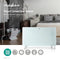Nedis Convectorkachel met Glazen Paneel | 1000 / 2000 W | 2 Warmte Standen | Instelbare thermostaat | Afstandsbediening | IP24 | Wit