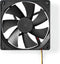 Nedis DC Ventilator - DC - Grootte ventilator: 140 mm - 3-Pin - 24.9 dBA - Zwart