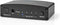Nedis Digitale Audio-Switch - 4-wegs - Input: DC Power / 4x TosLink - Output: TosLink Female - Afstandsbediening / Drukknop / Manueel - Metaal - Zwart