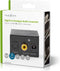 Nedis Digitale Audioconverter - 1-weg - Input: 1x Digital RCA / 1x TosLink - Output: 1x (2x RCA) / 1x 3,5 mm - Automatisch - Geïntegreerde versterker - Zwart