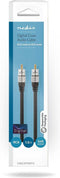 Nedis Digitale Audiokabel - RCA Male - RCA Male - Verguld - 1.50 m - Rond - PVC - Antraciet - Doos