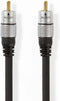 Nedis Digitale Audiokabel - RCA Male - RCA Male - Verguld - 1.50 m - Rond - PVC - Antraciet - Doos