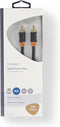 Nedis Digitale Audiokabel - RCA Male - RCA Male - Verguld - 2.00 m - Rond - PVC - Antraciet - Doos