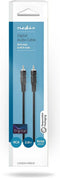 Nedis Digitale Audiokabel - RCA Male - RCA Male - Vernikkeld - 2.00 m - Rond - PVC - Zwart - Doos