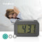 Nedis Digitale Bureau-Wekker - LCD met Achtergrondverlichting - 3.5 cm - Achtergrondverlichting - Snoozefunctie - Nee - Grijs / Wit