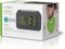Nedis Digitale Bureau-Wekker - LCD met Achtergrondverlichting - 3.5 cm - Achtergrondverlichting - Snoozefunctie - Nee - Grijs / Wit