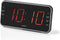 Nedis Digitale Wekkerradio - LED-Scherm - 1x 3,5 mm Audio-Input - Tijdprojectie - AM / FM - Snoozefunctie - Slaaptimer - Aantal alarmen: 2 - Zwart