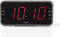 Nedis Digitale Wekkerradio - LED-Scherm - 1x 3,5 mm Audio-Input - Tijdprojectie - AM / FM - Snoozefunctie - Slaaptimer - Aantal alarmen: 2 - Zwart