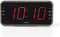 Nedis Digitale Wekkerradio - LED-Scherm - 1x 3,5 mm Audio-Input - Tijdprojectie - AM / FM - Snoozefunctie - Slaaptimer - Aantal alarmen: 2 - Zwart
