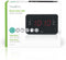 Nedis Digitale Wekkerradio - LED-Scherm - 1x 3,5 mm Audio-Input - Tijdprojectie - AM / FM - Snoozefunctie - Slaaptimer - Aantal alarmen: 2 - Zwart