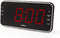 Nedis Digitale Wekkerradio - LED-Scherm - 1x 3,5 mm Audio-Input - Tijdprojectie - AM / FM - Snoozefunctie - Slaaptimer - Aantal alarmen: 2 - Zwart
