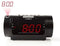 Nedis Digitale Wekkerradio - LED-Scherm - Tijdprojectie - AM / FM - Snoozefunctie - Slaaptimer - Aantal alarmen: 2 - Zwart